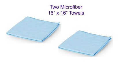 Microfiber Applicator Sponge & 2 16in Towels