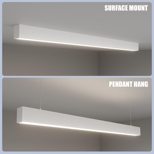 Whtie 1 Pack 4FT LED Linear Lights 50
