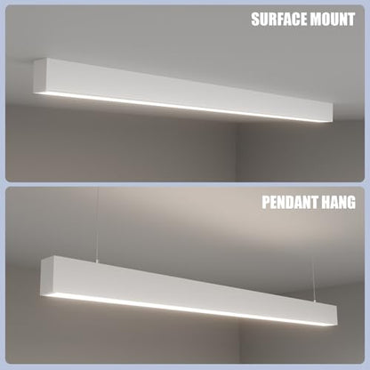 Whtie 1 Pack 4FT LED Linear Lights 50
