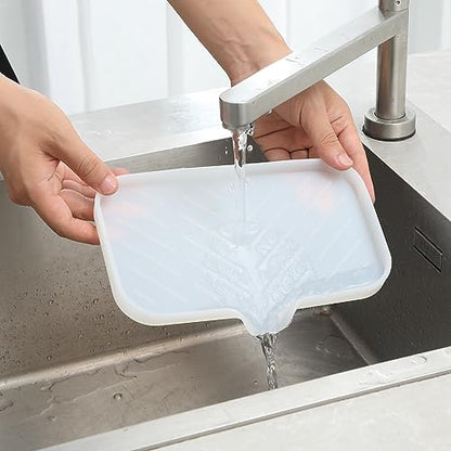 Silicone Soap Dish with Drain Spout