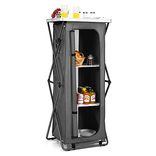 Folding Camping Storage Cabinet
