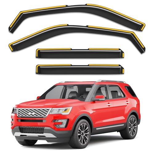 in Channel Window Visors Rain Guards for Ford Explorer 2011 (4 Count)