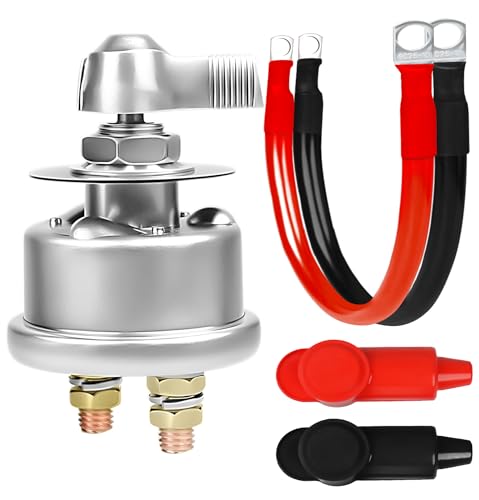 200A Battery Disconnect Switch 12V 48V Battery Shut Off Switch Master Power Isolator Marine On Off Kill Switch for Car