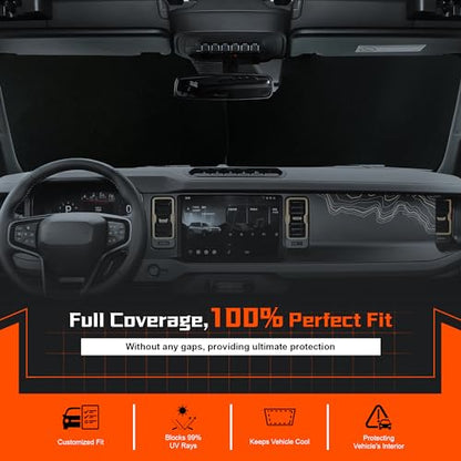 Custom Fit Windshield Sun Shade for Genesis GV70 2022