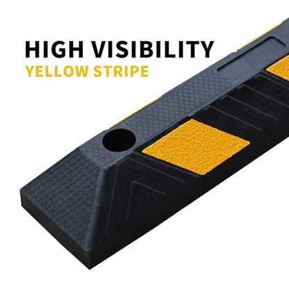 20.8" Rubber Parking Stop (4 Count)