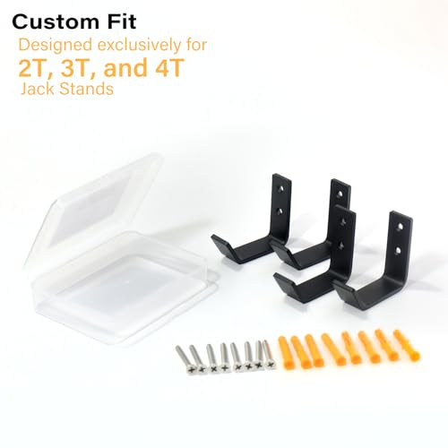 4 Packs Jack Stands Wall Mount Organizer (4 Count)