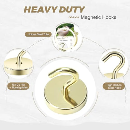 Magnetic Hooks Steel Tube Design for Cruise (10 Count)