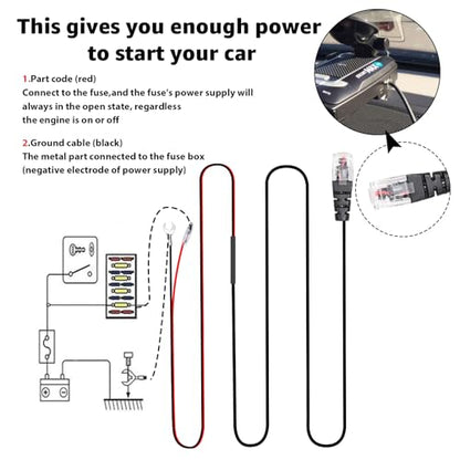 RJ11 Radar Detector Hardwire Kit for Uniden R1 R3 R7 R8 R8W DFR7