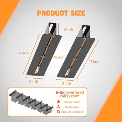 Overhead Garage Storage Racks for Bins