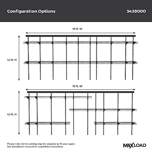 Heavy Duty Wall Shelf Kit for Garage