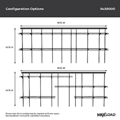 Heavy Duty Wall Shelf Kit for Garage