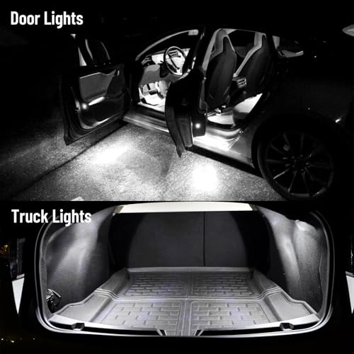 8 Piece CooL White LED Interior Lights Kit for Toyota RAV4 2016 2017 2018 2019 2020 2021 Super Bright 6000K Interior LED Lights Bulbs Package + Install Tool (8 Count)