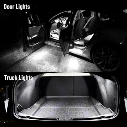 8 Piece CooL White LED Interior Lights Kit for Toyota RAV4 2016 2017 2018 2019 2020 2021 Super Bright 6000K Interior LED Lights Bulbs Package + Install Tool (8 Count)