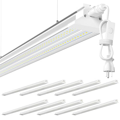 Super Bright 120W 5000K 20000LM Led Shop Lights 8FT Hanging&Surface Mount