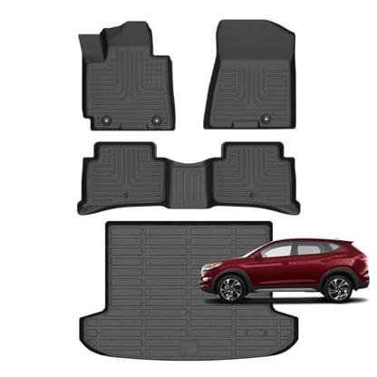 for Hyundai Tucson All Weather Car Floor Mats 2021 2020 2019 2018 2017 2016