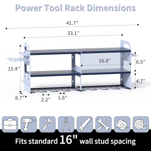 Large Wall Mount Power Tool Organizer