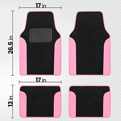 PolyPro Pink Car Seat Covers Full Set with 4
