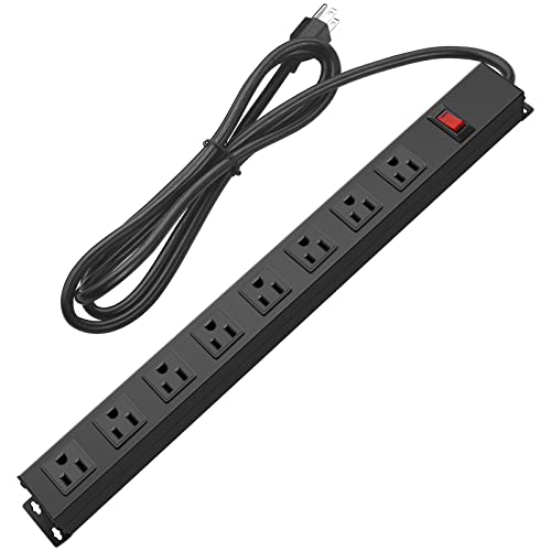 HHOSET Heavy Duty Long 8 Outlets