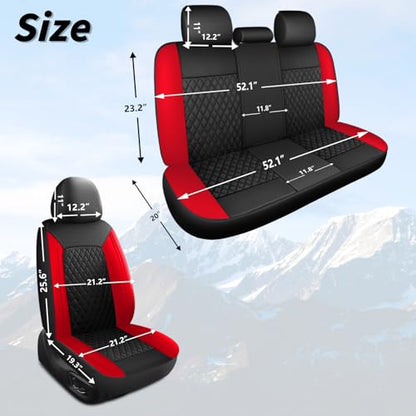 Faux Leather Front Car Seat Covers (2 Count)