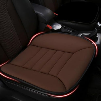 2PCS Car Seat Cushion Pad 1.2" Thick Comfort Seat Protector for Car Driver Seat Office Chair Home Use Memory Foam Seat Cushion with Non Slip Bottom