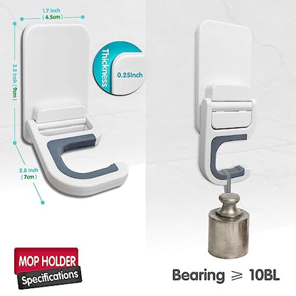 6 Pack Broom and Mop Holder Wall Mount