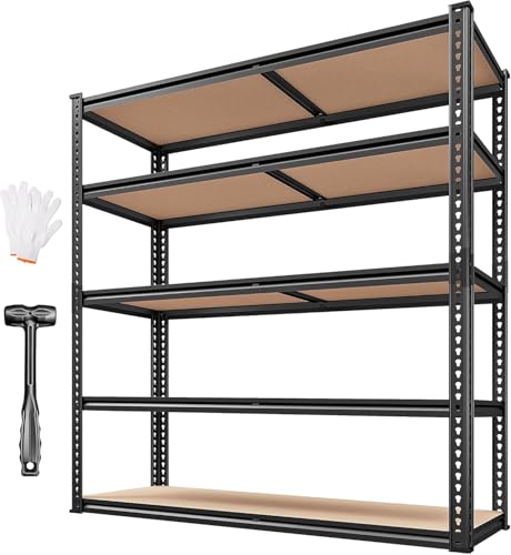 40" W Storage Shelves Load 2500Lbs for Garage Pantry Closet Kitchen (4 Count)