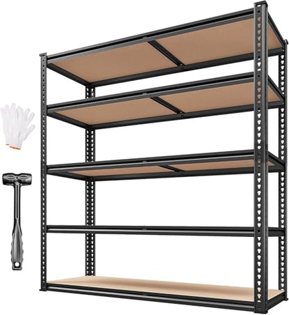 40" W Storage Shelves Load 2500Lbs for Garage Pantry Closet Kitchen (4 Count)