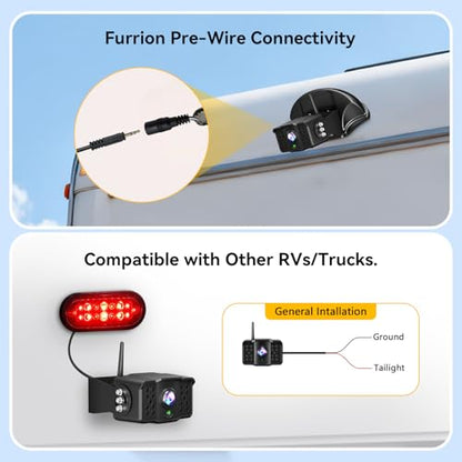 2 Wireless Backup Camera with 7" 1080p Monitor