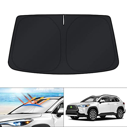 Windshield Sun Shade for 2026 2025 2024 2023 2022 Toyota Corolla Cross Accessories
