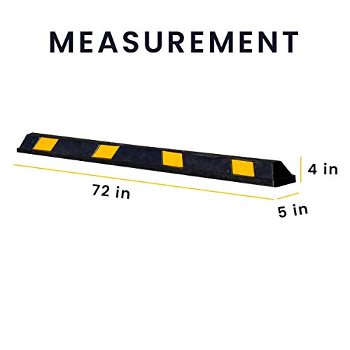 Rubber Parking Curb Garage Car Stopper