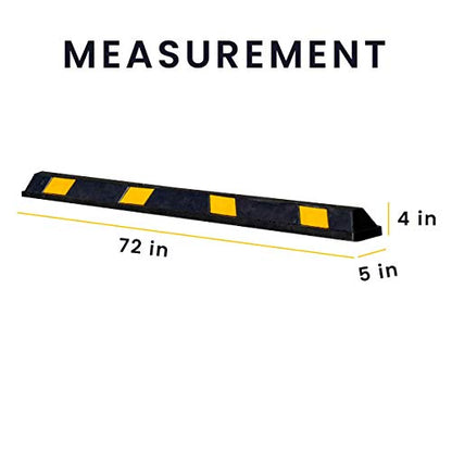 Rubber Parking Curb Garage Car Stopper