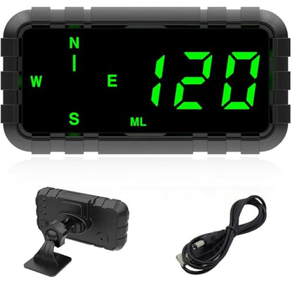 Heads Up Display for Car Digital GPS Speedometer MPH kit Automotive Compass for Dashboard HUD Fatigued Driving Alert Speeding Alarm for Trucks Golf cart All Vehicles