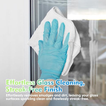 White Microfiber Cleaning Cloth 12 Pack (12 Count)