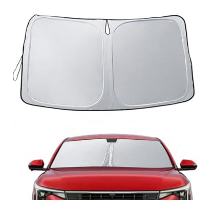 for 2025 2026 Kia K4 Windshield Sunshade for 2026 Kia K4 Accessories Sunshade Foldable Sun Shield 2025 K4 Sunshade Sun Protector Front Windows Sun Protection Block UV Rays