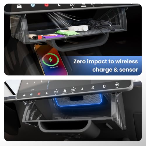 for Tesla Model Y Juniper & Y L Under Screen Storage Organizer 2025
