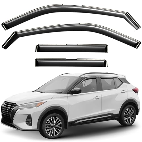 Window Deflectors Smoke Tinted in (4 Count)