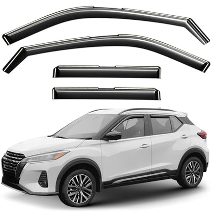 Window Deflectors Smoke Tinted in (4 Count)