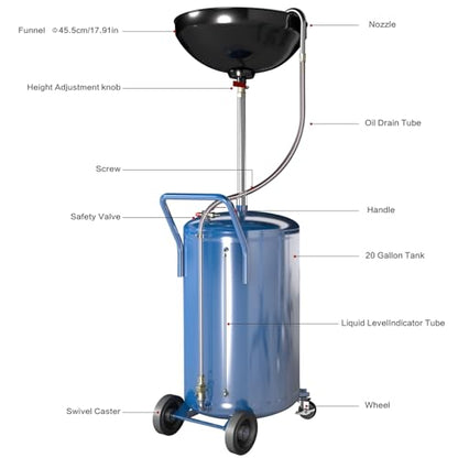 20 Gallon Waste Oil Drain Tank