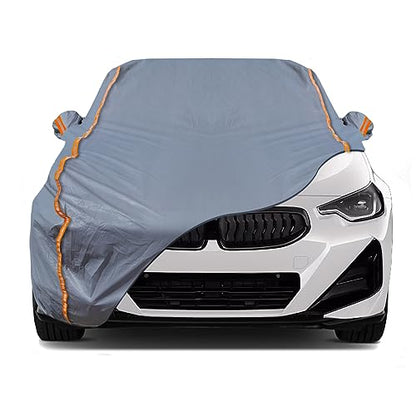 6 Layers PEVA Premium Full Car Cover Fit for Sedan hatchback Pickup SUVs MPV Rain and snow protection