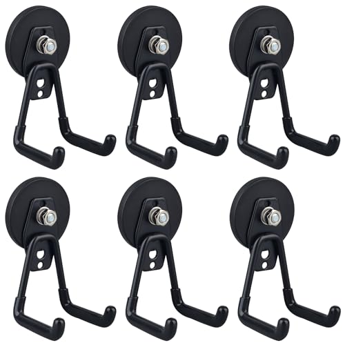 Heavy Duty Magnetic Garage Hook (6 Count)