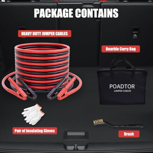 Heavy Duty Jumper Cables for Car Battery