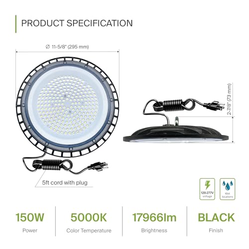 150W LED Low Bay Lighting (6 Count)