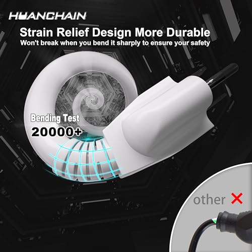 Indoor Outdoor White Extension Cord 25 FT Waterproof 16