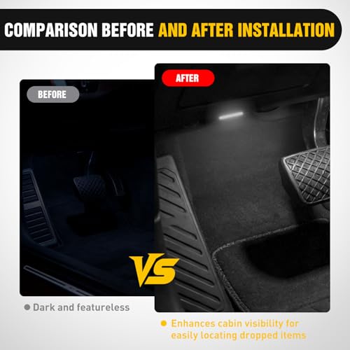 2 PCS White Color Wireless Magnetic LED Interior Lights