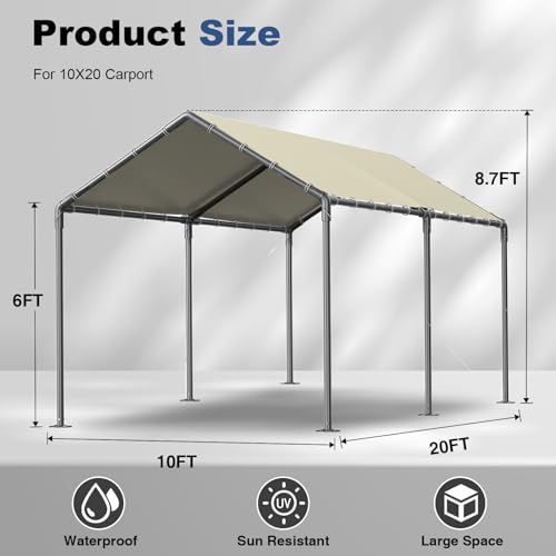10 x 20ft Heavy Duty Carport