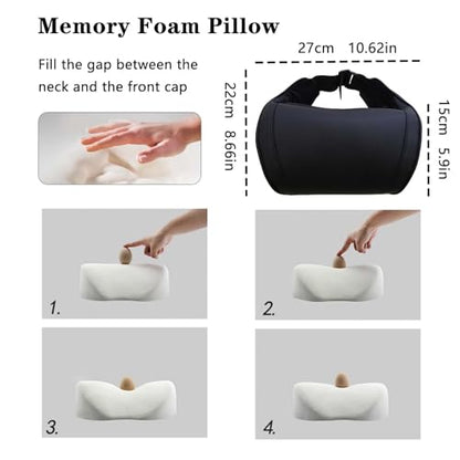 Car Neck Pillow for Driving Memory Foam Softness Black