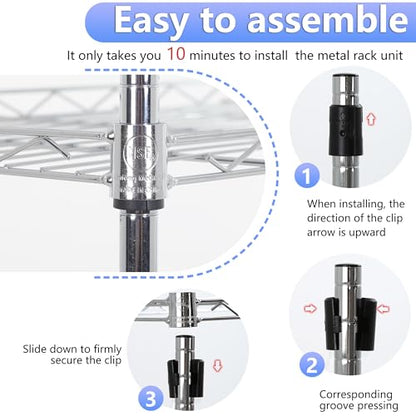 6 Tier Wire Storage Shelves