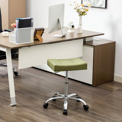 Adjustable Work Stool with Wheels