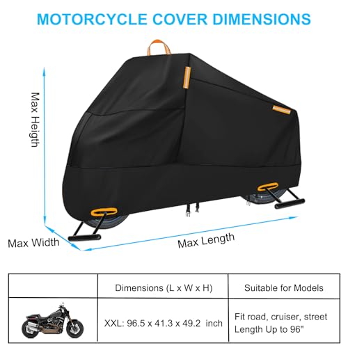 Motorcycle Cover for Harley Sportster 1200 883 Street Fat Boy 114