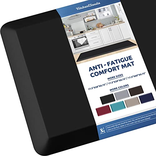 Kitchen Mat Cushioned Anti Fatigue Kitchen Rug 0.8inch Water Resistant Non Slip Kitchen Rugs and Mats Standing Desk Mat Comfort Floor Mats for Kitchen Sink Office